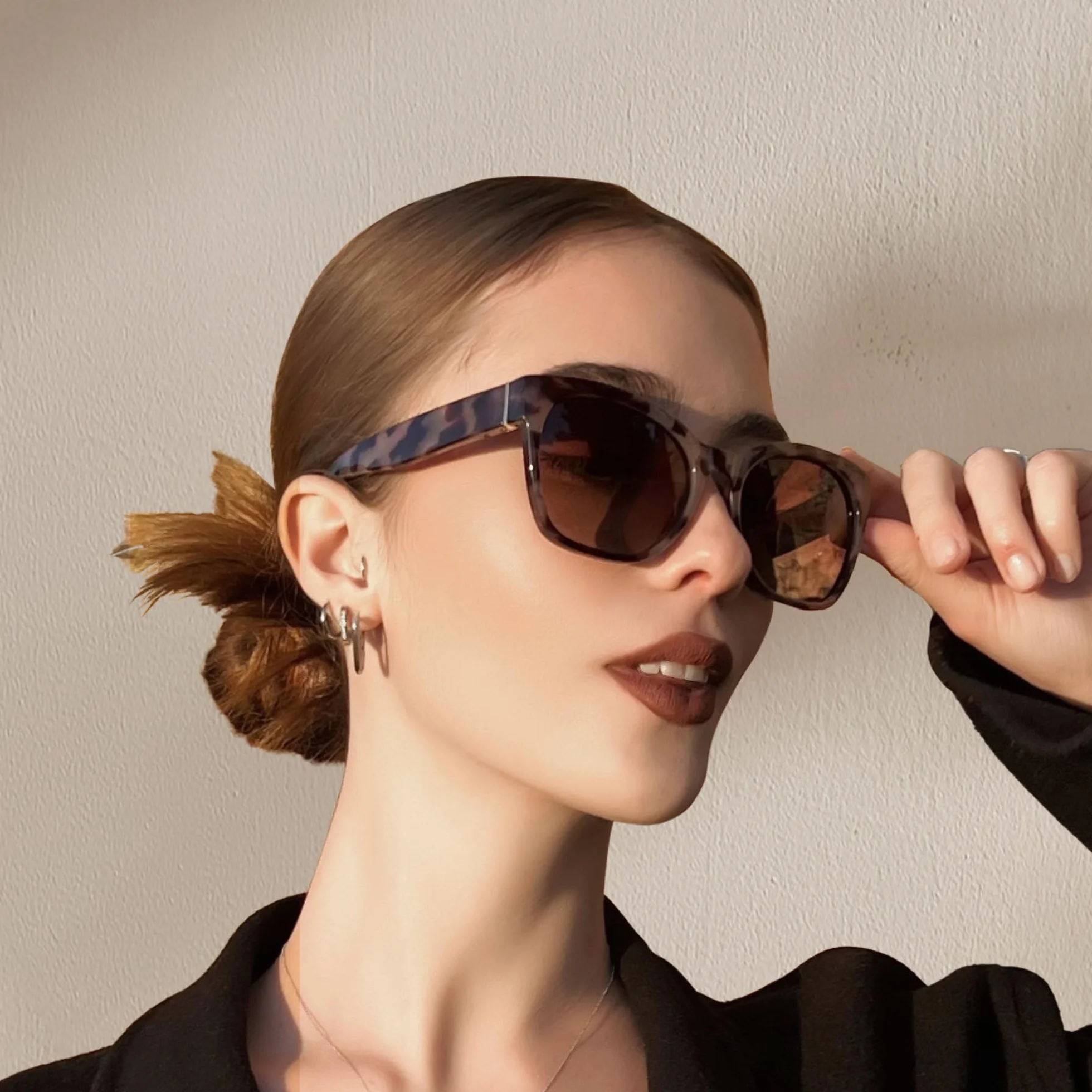 ZENOTTIC Lunette de Soleil Femme Polarisées: Protection UV400 Oversize Œil de Chat Vintage Rétro Lunette Classique Grand Cadre