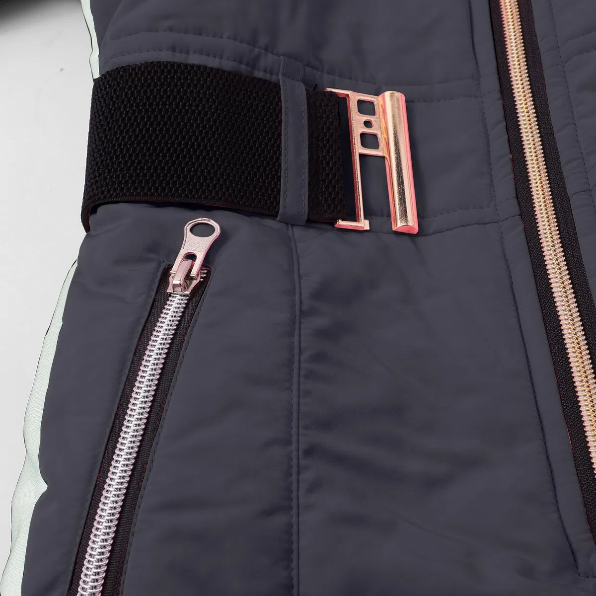 Generisch Combinaison de ski pour fille - Coupe-vent - Combinaison d'hiver chaude - Avec ceinture - Combinaison de ski - Pour sports de plein air