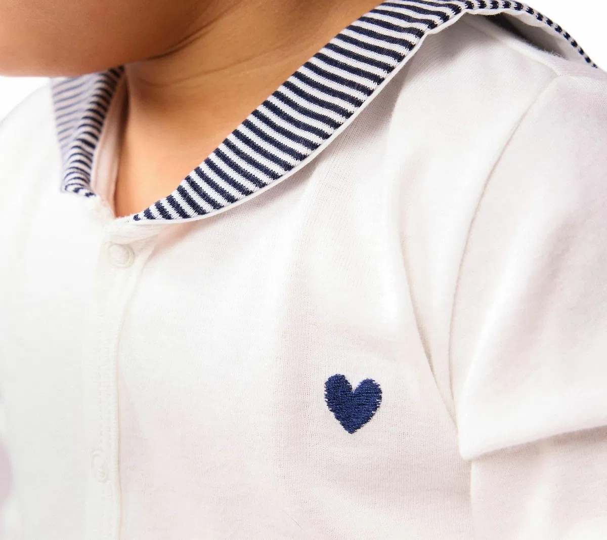Petit Bateau Pyjama 2 Pièces Bébé avec Col Marin A0drk01 Vêtements Nuit Mixte bébé (Lot de 1)