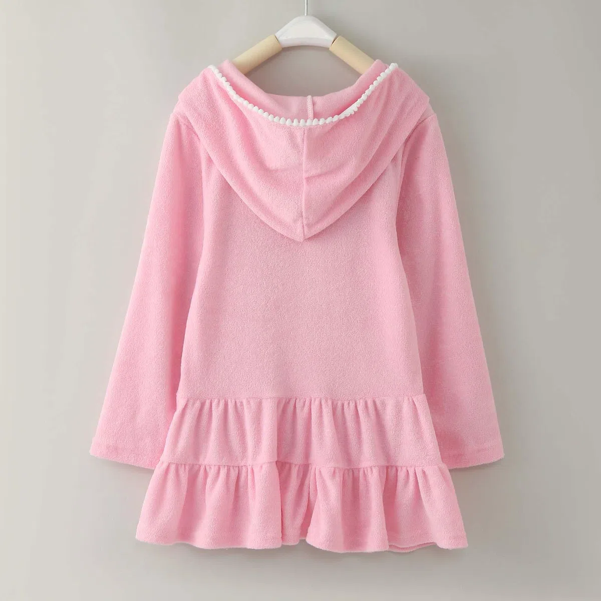 Generisch Maillot de bain pour fille avec fermeture éclair - Peignoir absorbant - Robe de plage