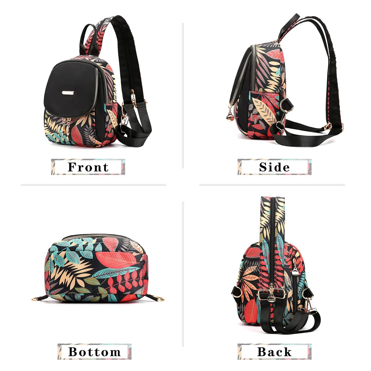 LHHMZ Femmes Mode Sac À Dos Petit sac à dos convertible multifonction pour filles Sacs à dos décontractés Sacs à bandoulière Sac à bandoulière