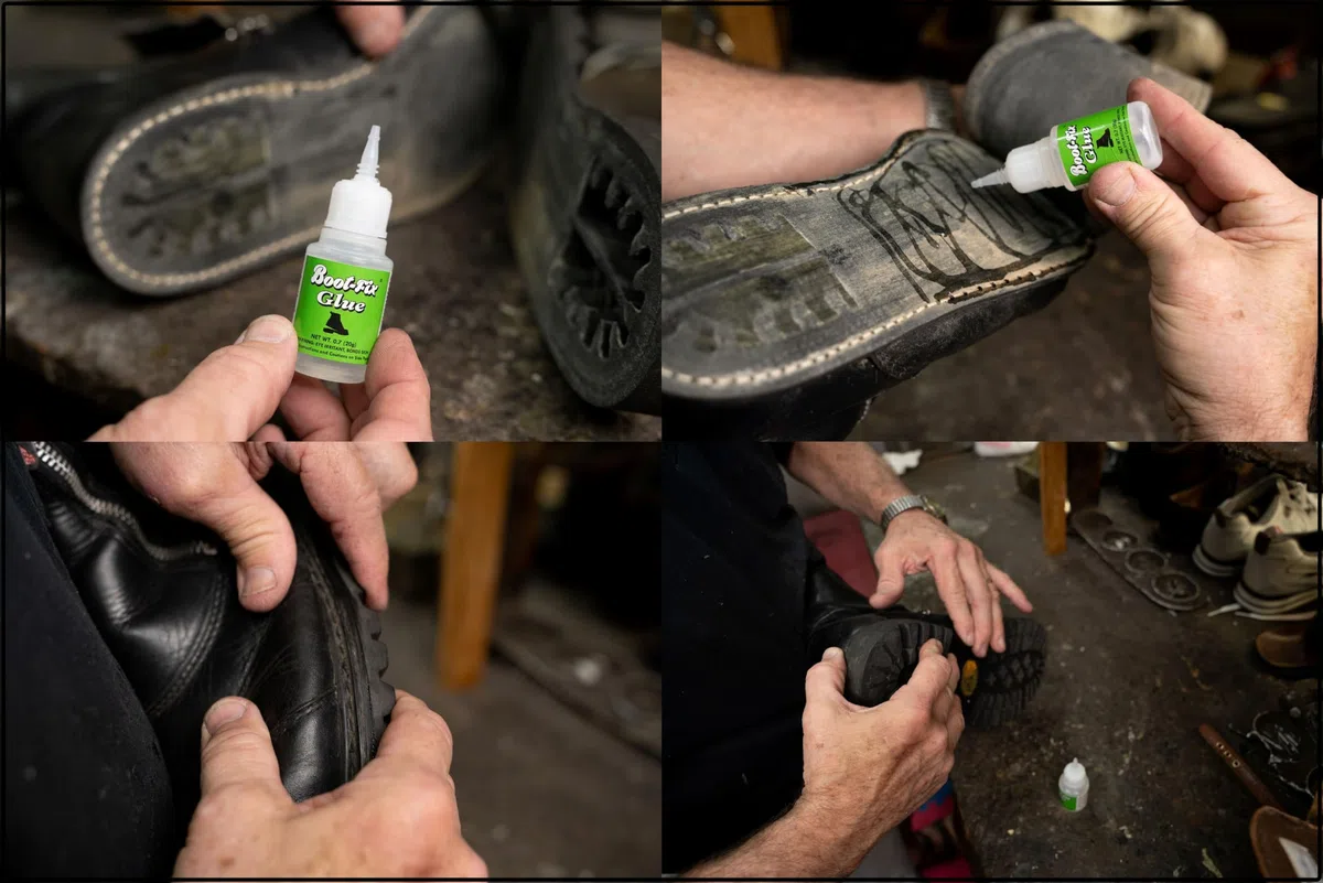 Colle pour chaussures Boot-Fix : Colle de réparation de chaussures instantanée de qualité professionnelle.