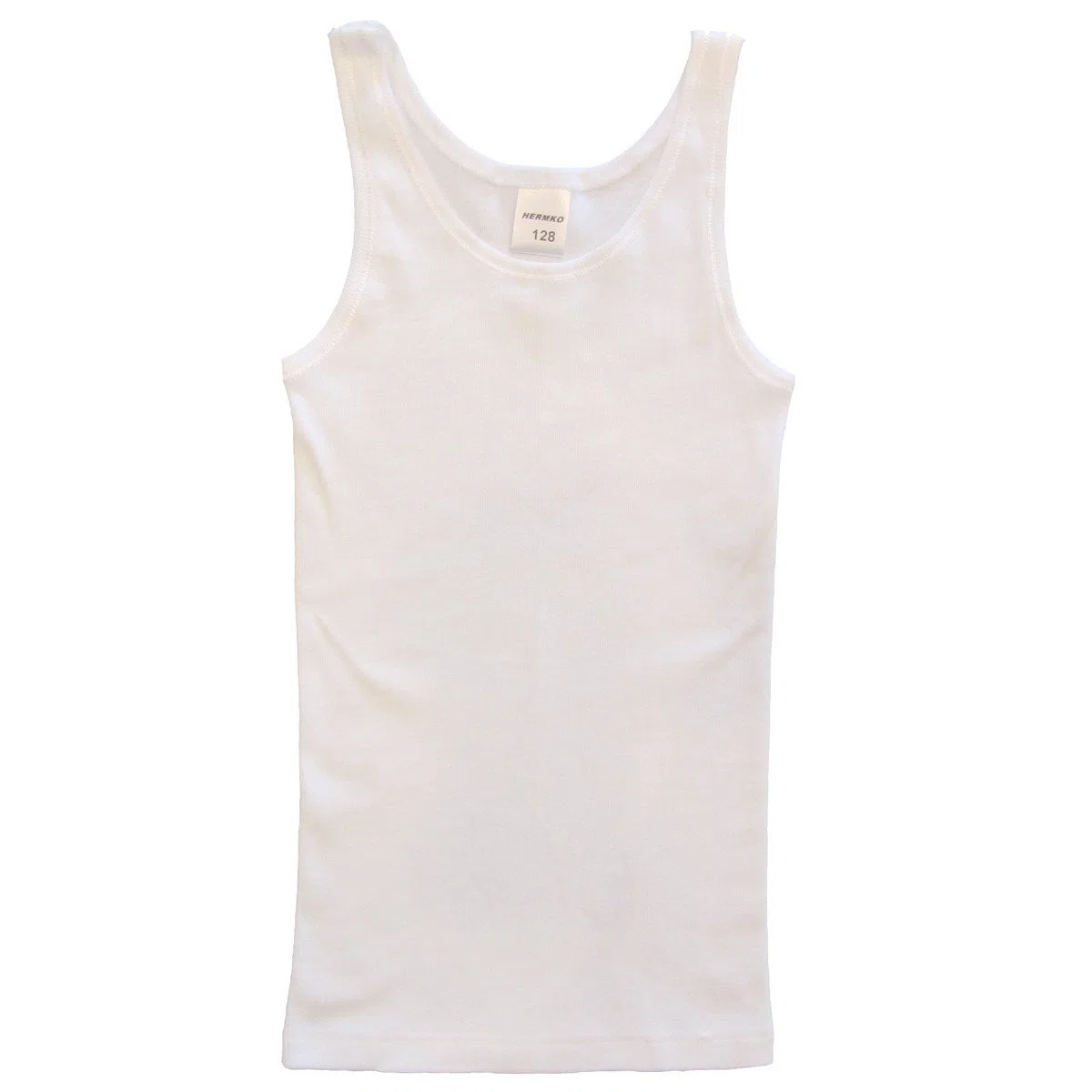 HERMKO 2000 Lot de 4 Maillots de Corps Filles en Coton 100% Bio, débardeur