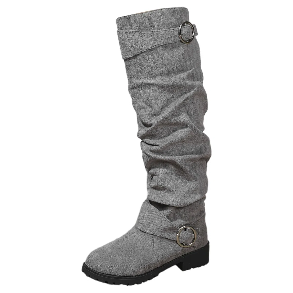 Générique Boots Femme Bottes Chaudes Femme Bottine Hiver Mollet Large Cavalieres Chaussures Pieds Larges Chaussure Botte Equitation Boots Cuir Et Fourrées Bottines Cuissardes Confortable Plates pour