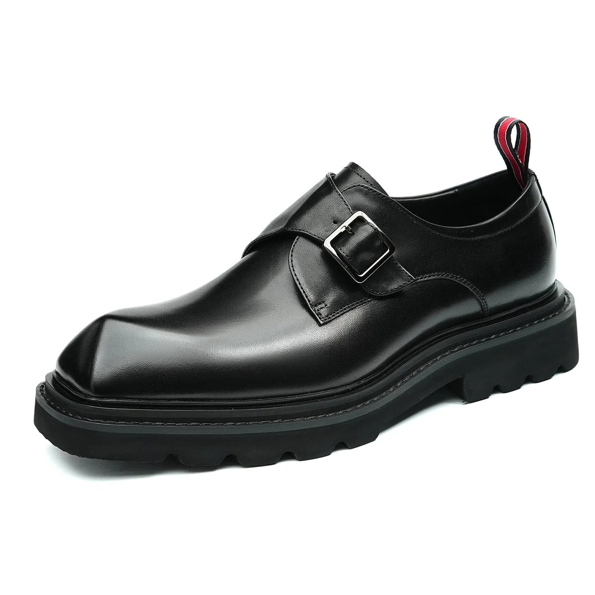 Générique Chaussures Semelles Epaisses Respirantes en Cuir Véritable pour Hommes Chaussures à Boucle Affaires Décontractées