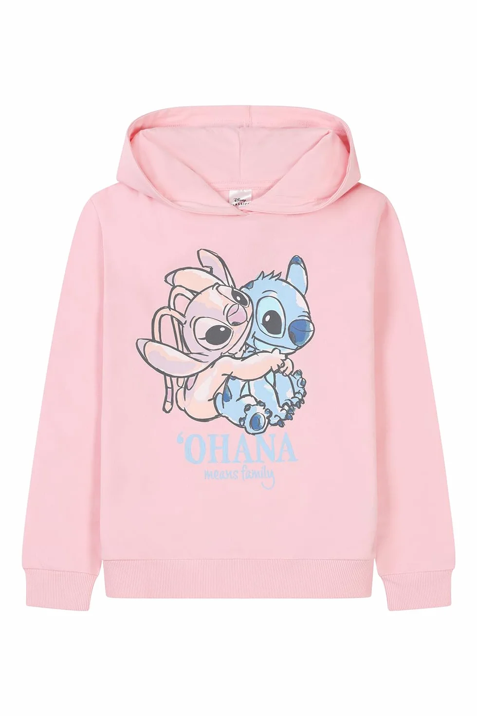 Disney Lilo and Stitch Sweat à capuche rose Stitch et ange pour enfants