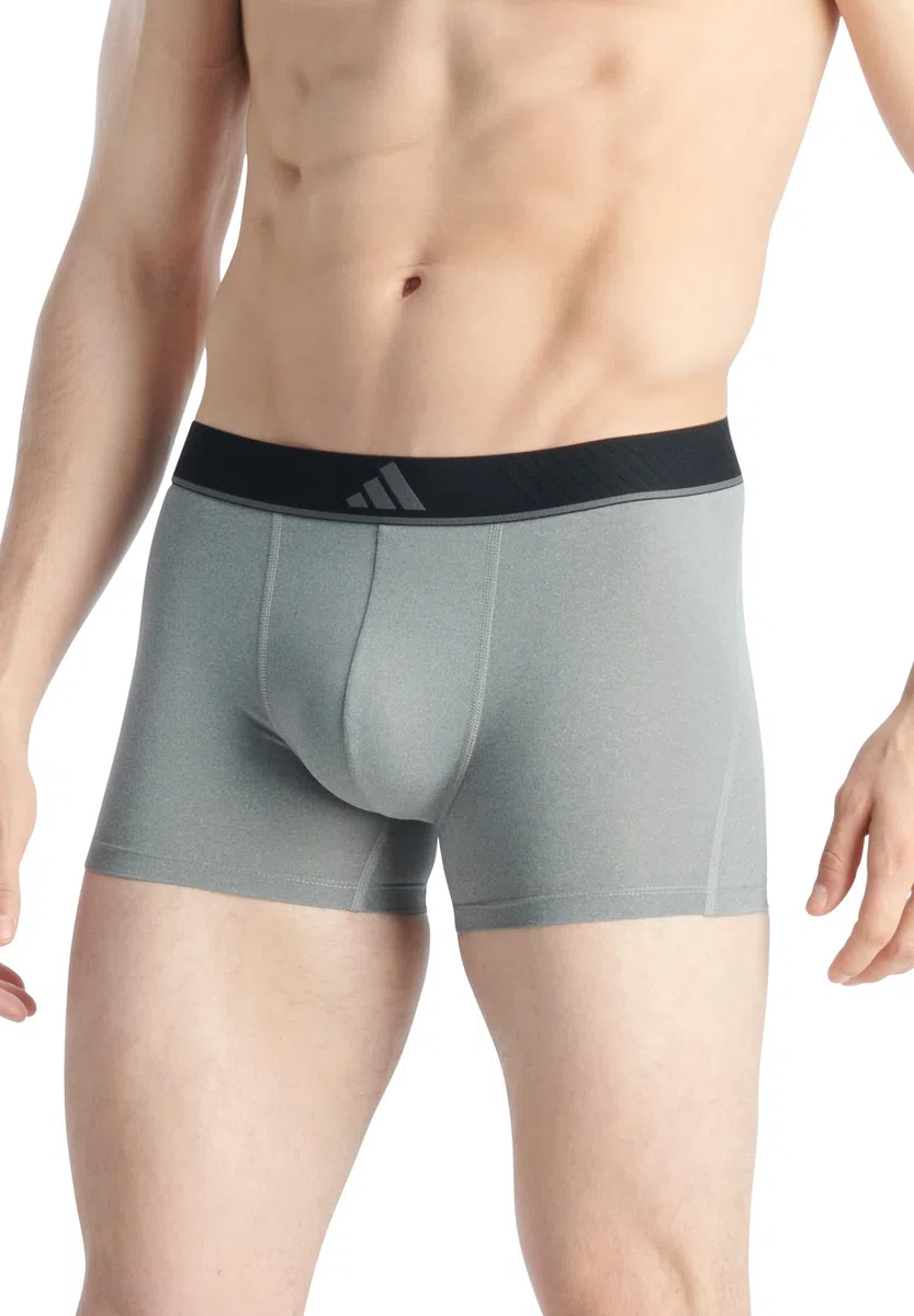 Adidas Performance Stretch Cotton Trunk Underwear (3-Pack) Designed for Active Comfort and All Day Wear. Maillot Homme (Lot de 3)