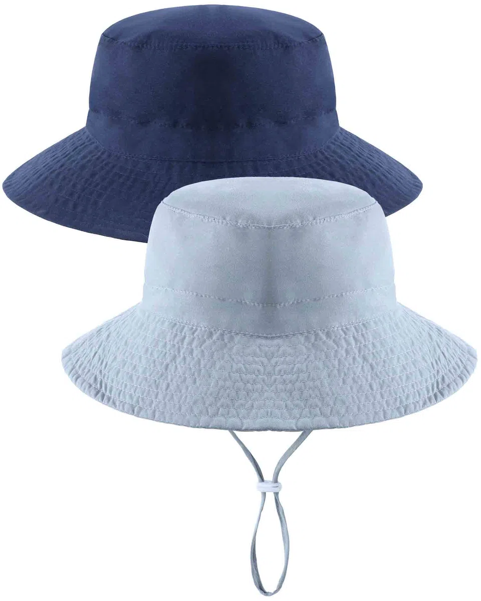 Adorel Chapeau Soleil Bob Été Anti UV Enfant Lot de 2