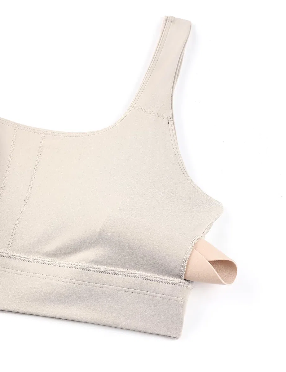 CRZ YOGA Femmes Butterluxe Soutien-Gorge de Sport à Dos en U - Faible Impact Yoga Entraînement Rembourré Haut Court