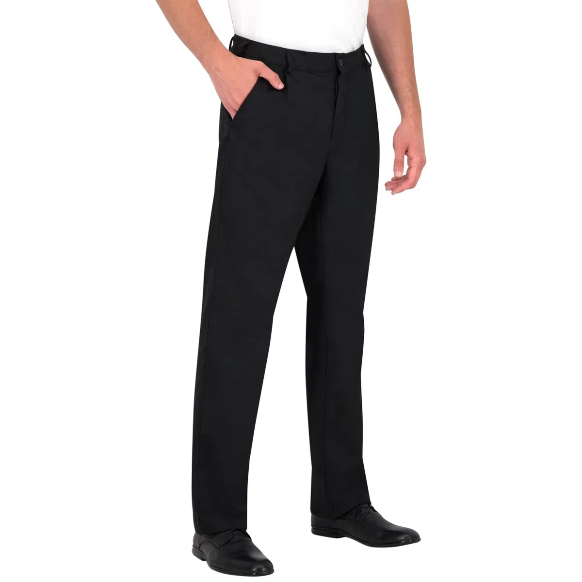 PALLTEX ARZAK Pantalon Cuisine Homme avec partielle Taille élastique Pantalon de Cuisine Homme Professionnel Conforme à la Norme en 13688