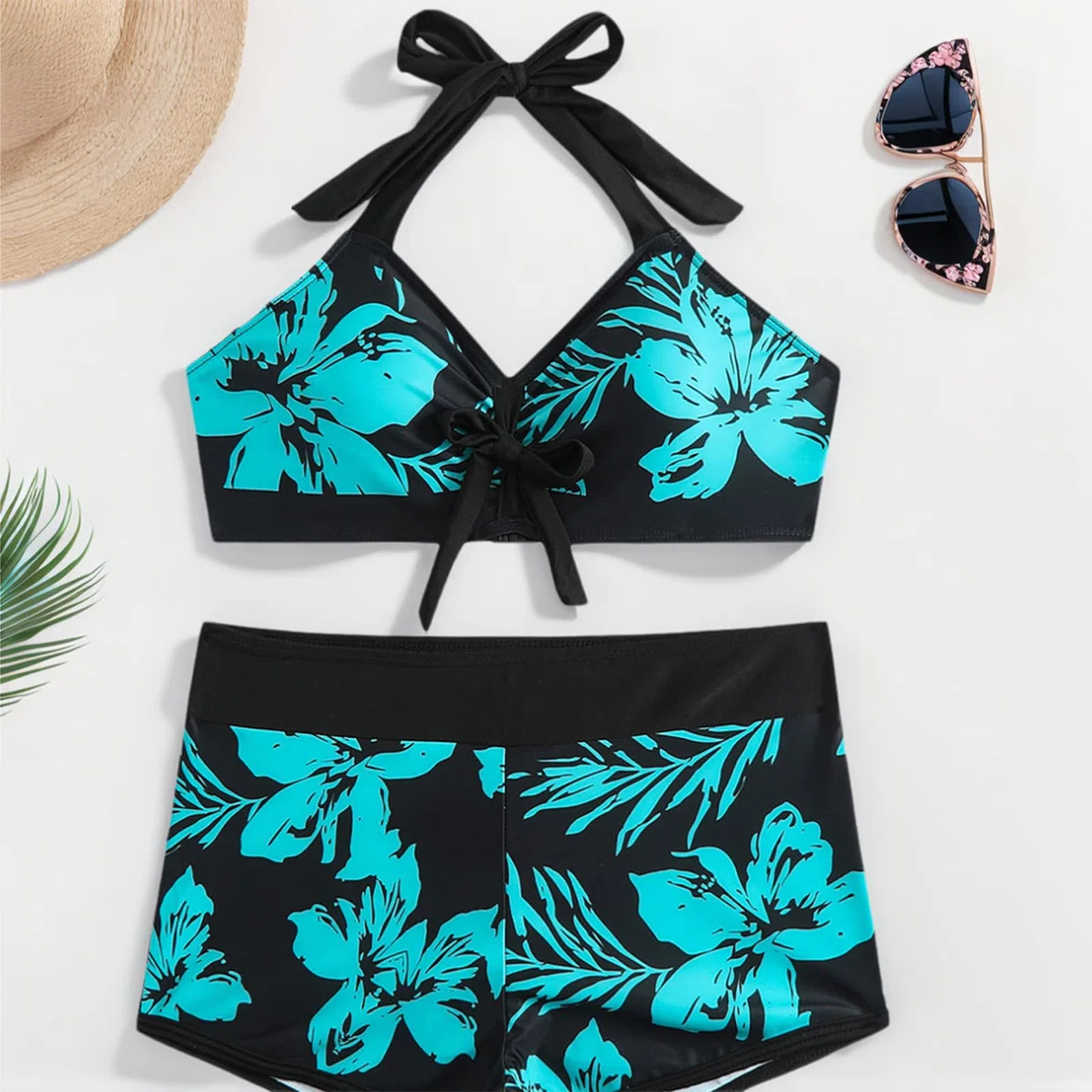 Femme Maillots de Bain Bikini Ensemble de Deux pièces Beau Maillot de Bain Imprimé Maillots de Bain Taille Haute