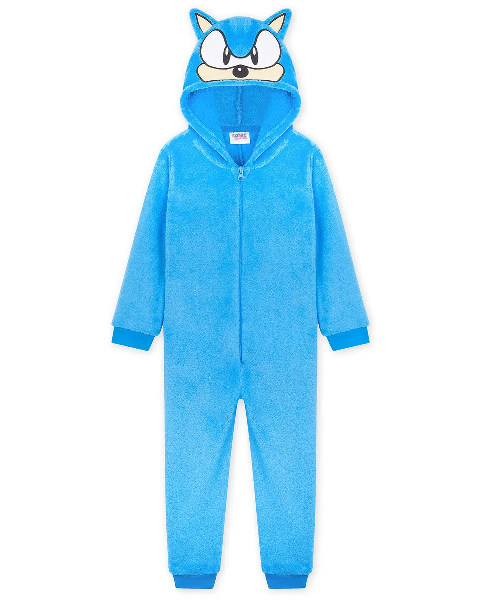 Get Trend Sonic The Hedgehog Pyjama Combinaison Enfant Garcon Grenouillere Polaire Enfant & Ado 4-14 Ans