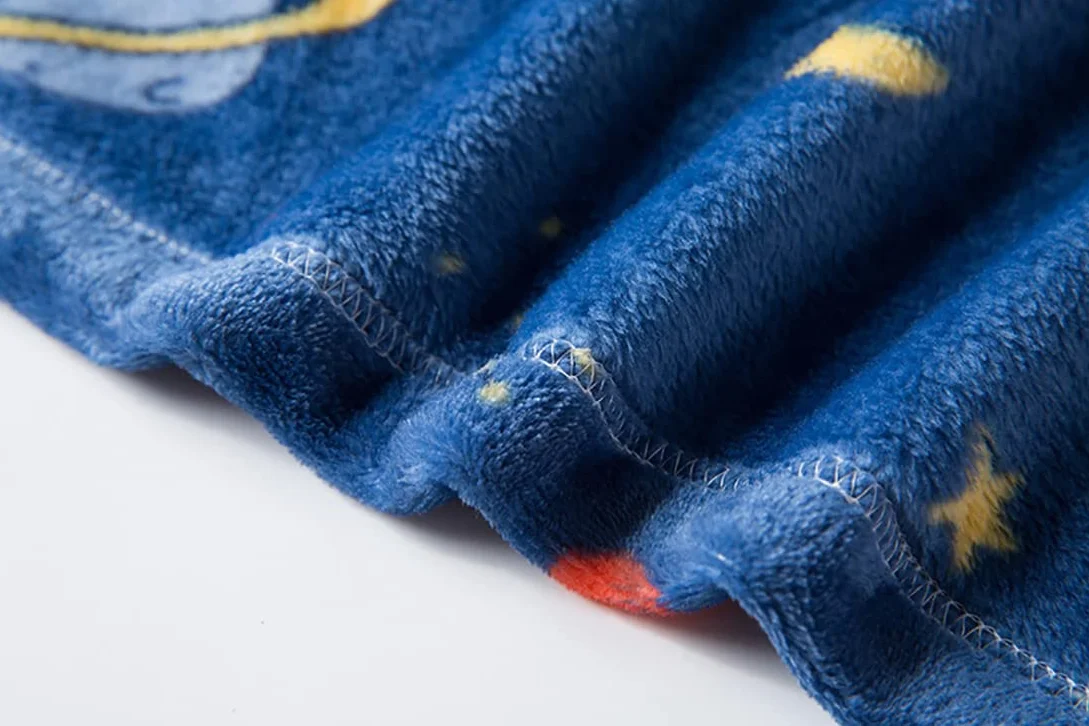 Peignoir unisexe en flanelle polaire douce pour enfants de 1 à 12 ans