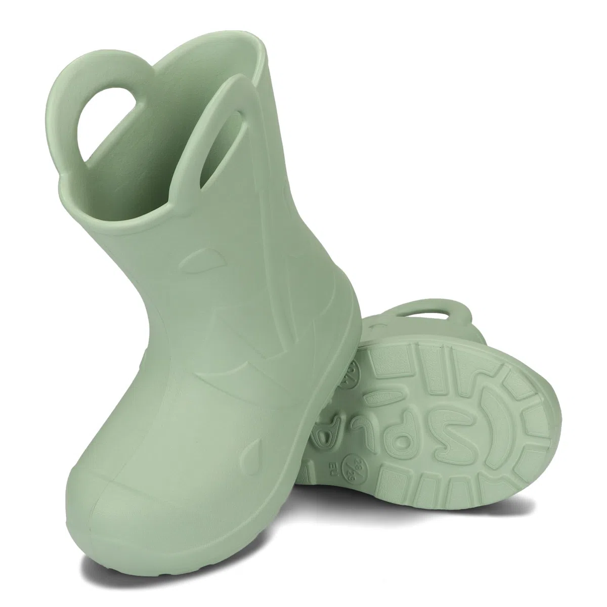 Bottes en caoutchouc EVA pour enfants avec poignées ultra légères, imperméables et antidérapantes, 22/23-34/35.