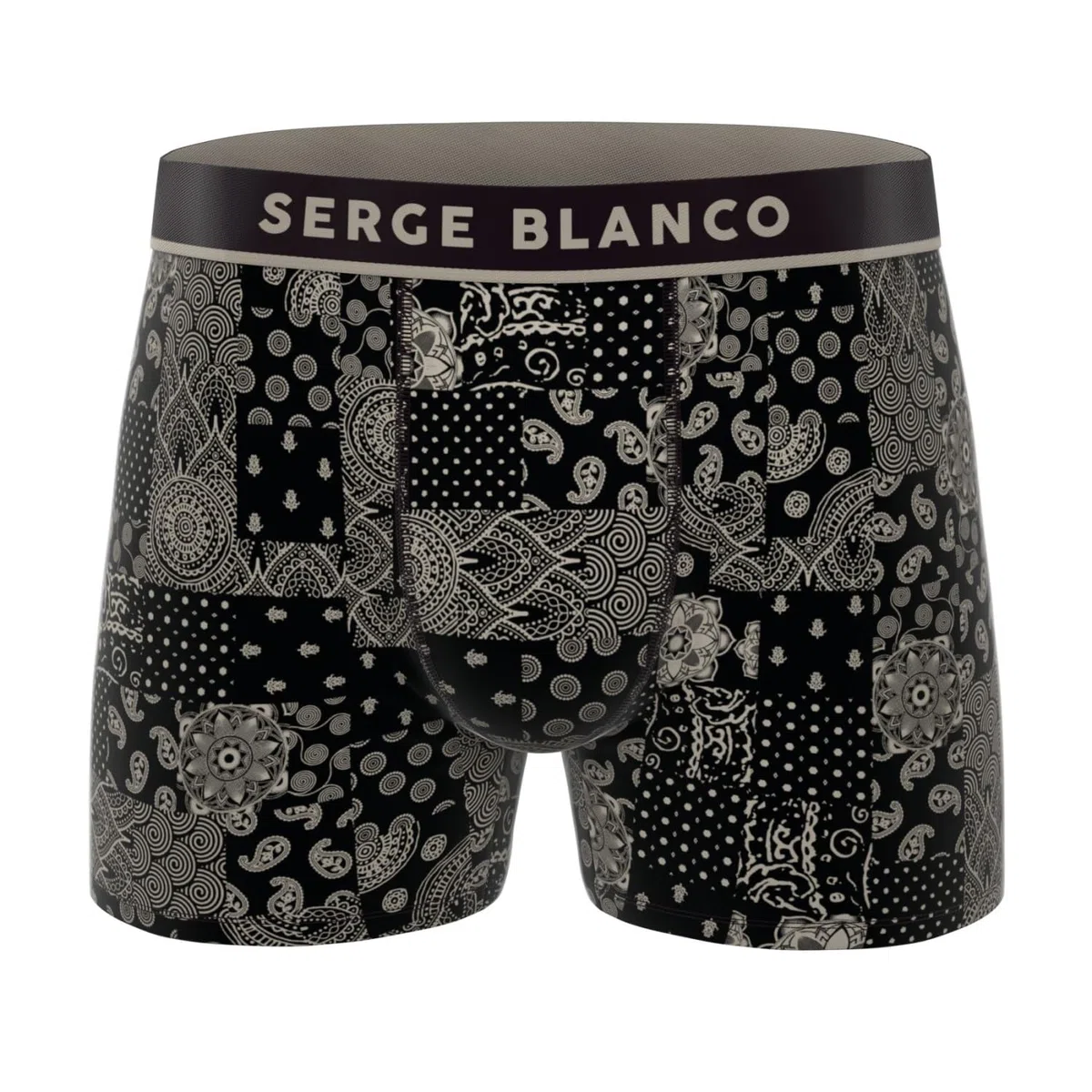 Serge Blanco Boxer Homme, Caleçon Homme Respirant & Ultra-Doux (Lot de 3)
