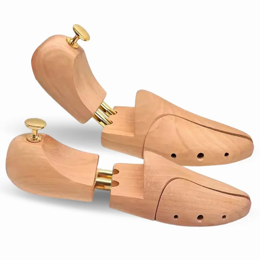Embauchoir pour chaussures homme et femme en bois de cèdre avec ressorts réglables pour toutes les chaussures