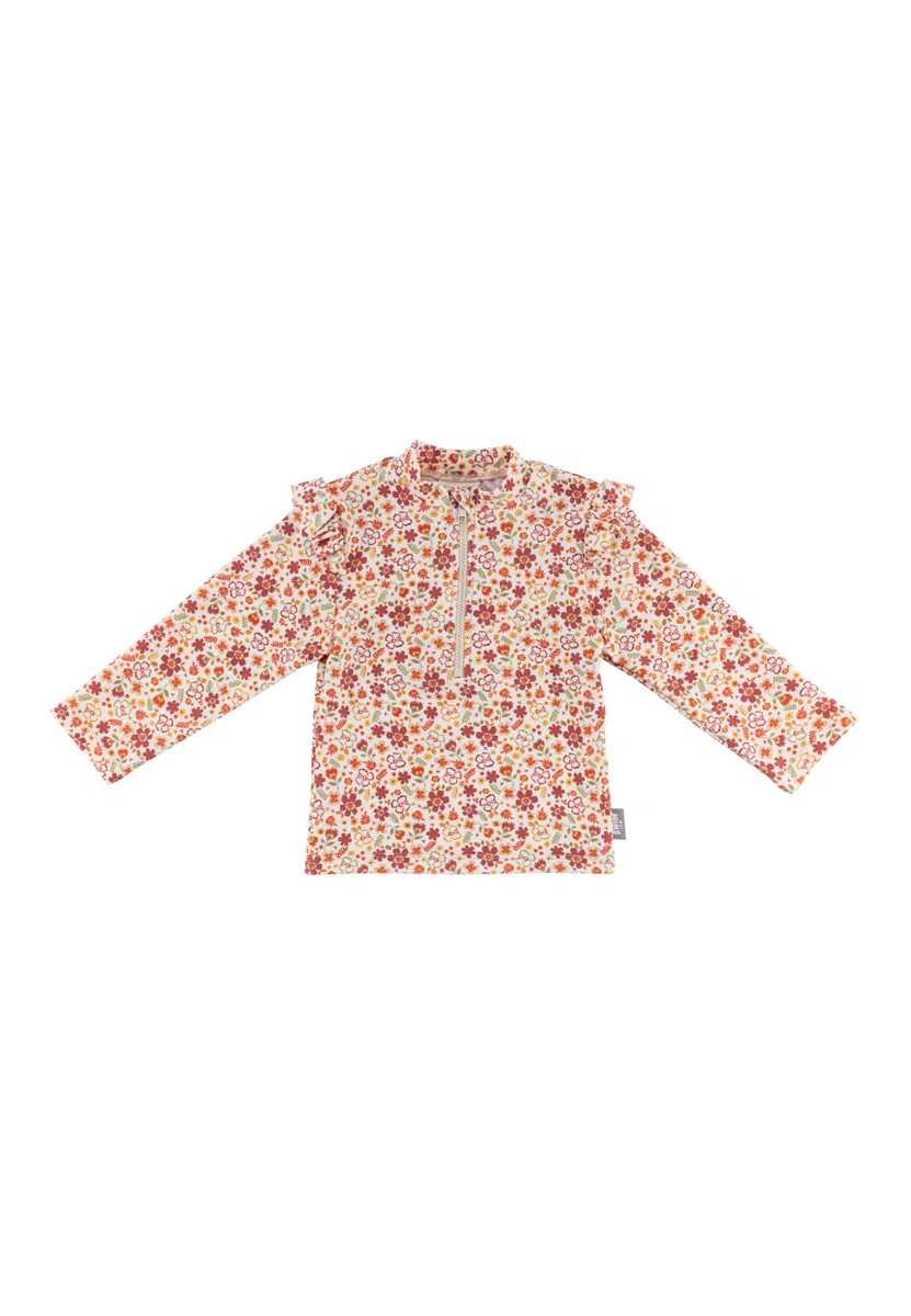 Sterntaler Badeshirt Langarm Blumen Ensemble de Maillot de Bain Bébé Fille