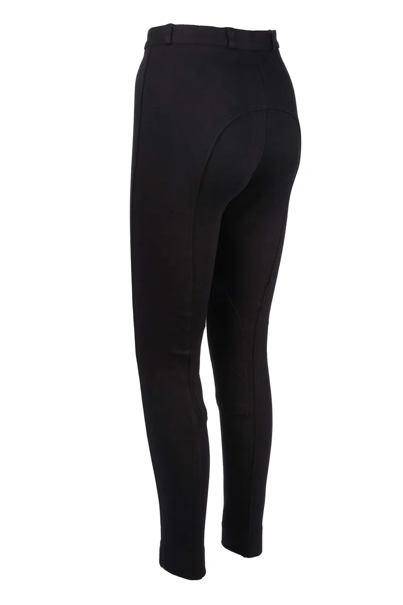 Discount Pet Accessories Pantalon de Cavalier Jodhpurs Enfants garçon/Filles Souple élastique Equine en Noire
