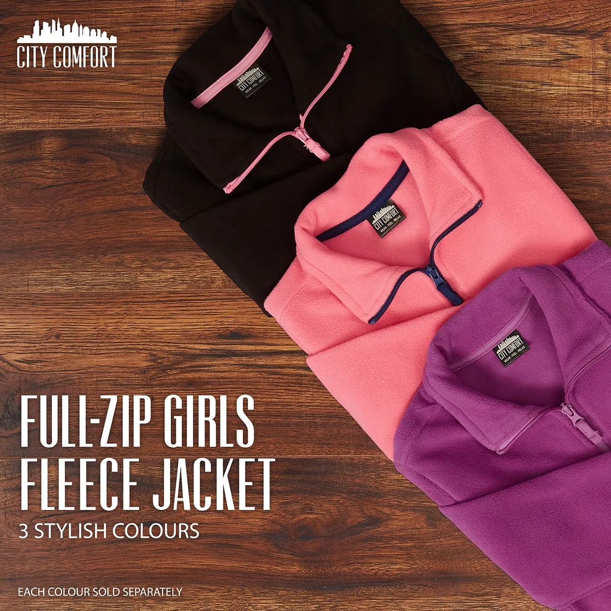 CityComfort Veste Polaire Enfant Fille Garçon Ado
