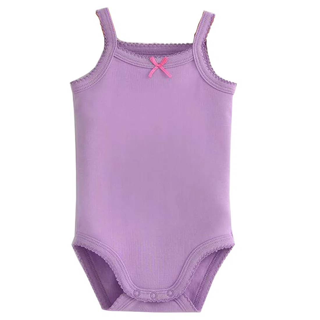 Lot de 4 grenouillères sans manches en coton unisexe pour bébé