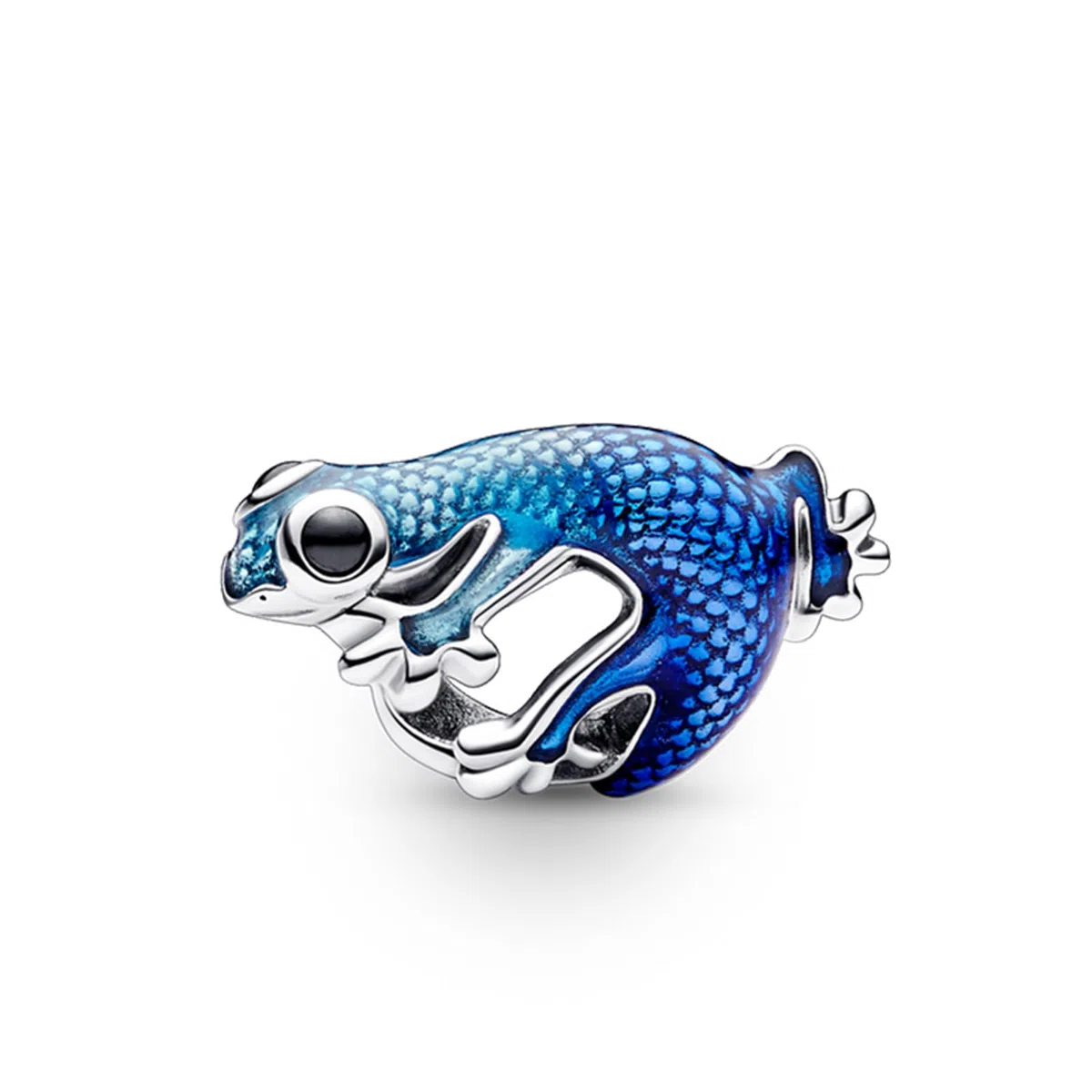 Gecko Bleu Charms pour Bracelets Pandora Argent Sterling Océan Perle Charme Anniversaire Noël Bijoux Cadeaux pour Femme Fille Enfant