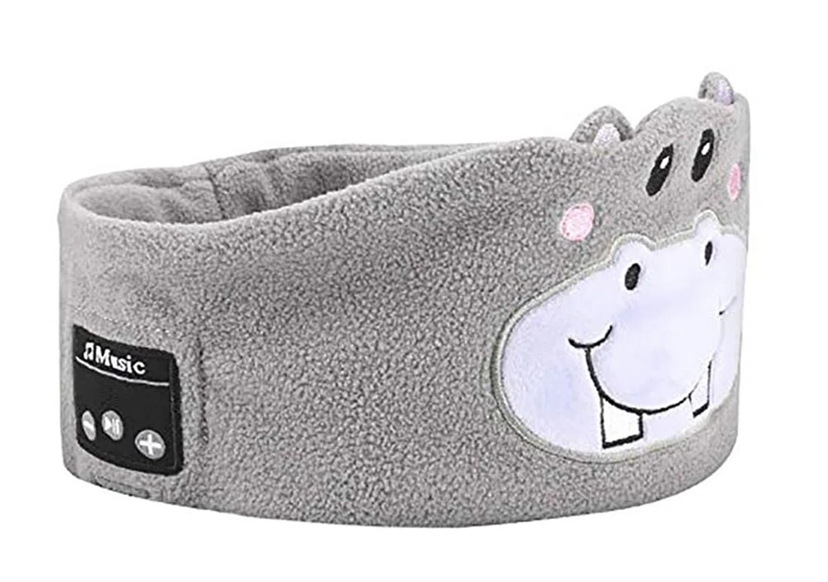 Casque sans Fil pour Enfants, Bandeau Bluetooth V5.0 pour Enfants, Masque de Sommeil Bluetooth, Bandeau Souple avec Haut-parleurs et Micro pour la Maison, Voyage