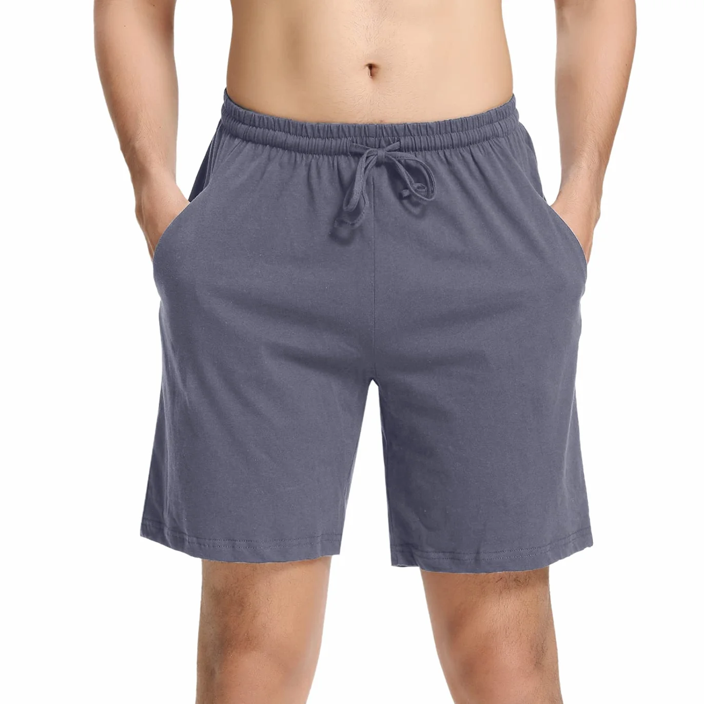 Aseniza Bas de Pyjama Homme Short Décontracté en 100% Coton Pyjama Short Homme pour Short de Pyjama Hommes d'été