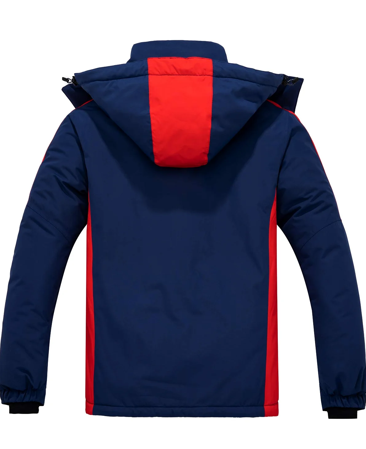 Wantdo Homme Veste de Ski Imperméable Outdoor Manteau d'hiver Chaud avec Capuche Amovible Veste Coupe-Vent Veste Randonnée pour Voyage