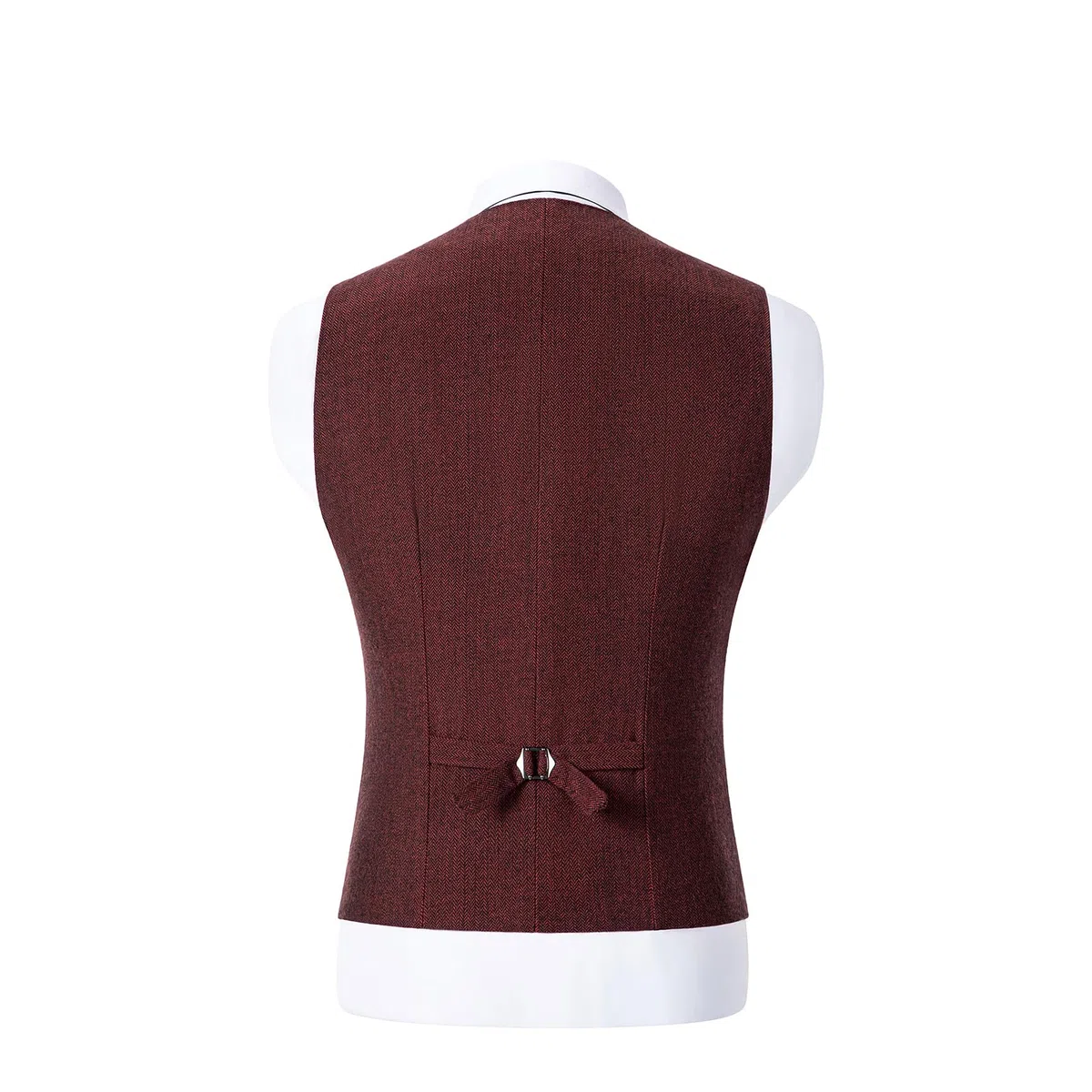 Solovedress Gilet de costume vintage en laine pour homme, coupe droite, gilet de costume pour mariage