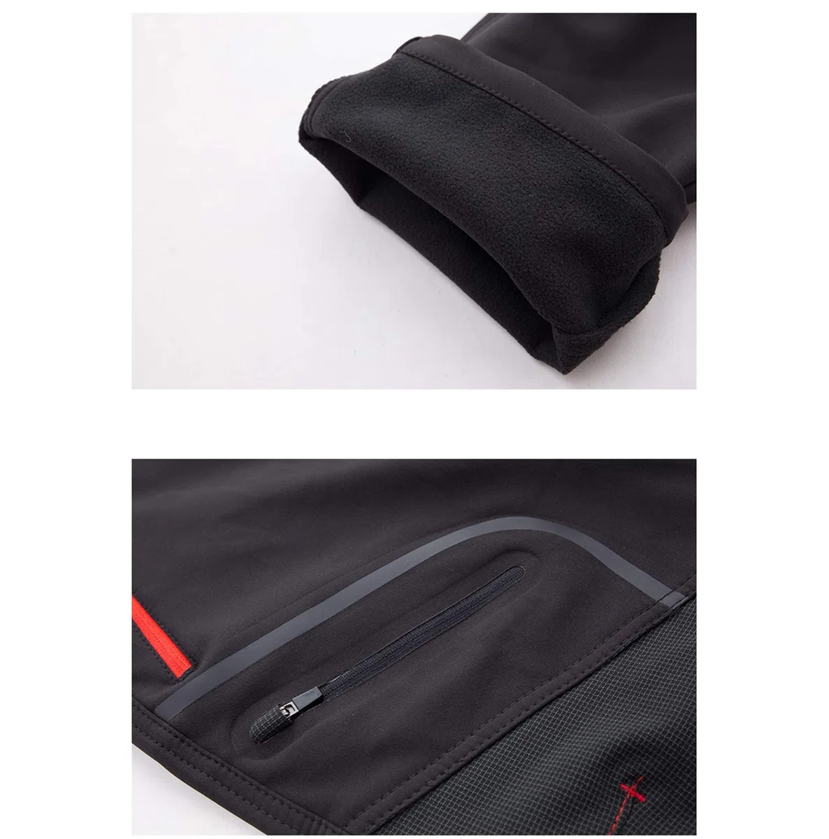 Dawwoti Pantalon De Ski pour Hommes avec Poche À Fermeture Éclair, Coupe-Vent Pantalons De Neige De Ski Épais Polyester Imperméable Pantalons De Neige pour Les Garçons Randonnée Snowboard Pantalon