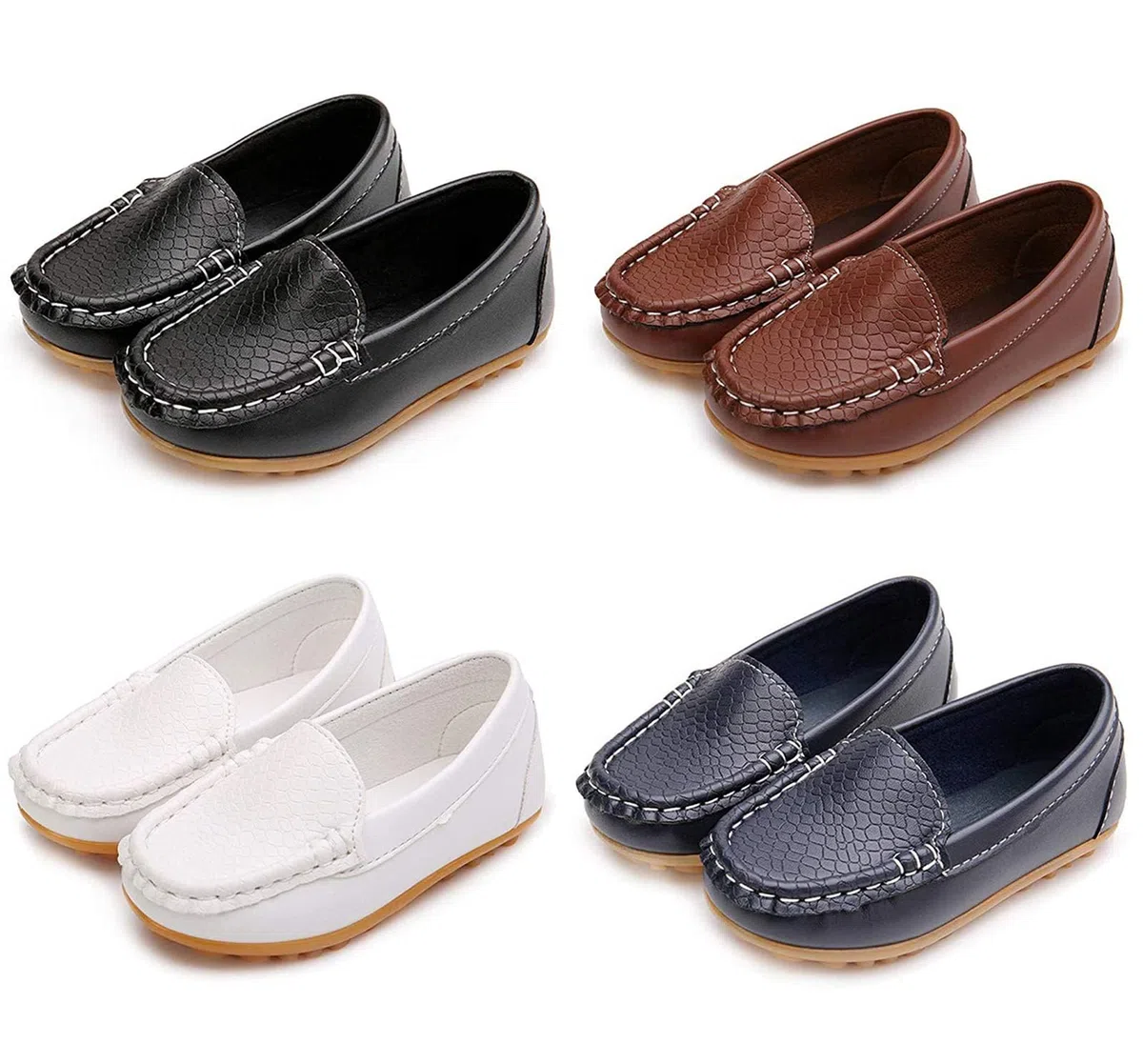 Garçons Chaussure Bateau Cuir Mocassin Enfant Loisirs Confort Chaussures Fille Plates Loafers Mode Princesse Oxford Chaussures