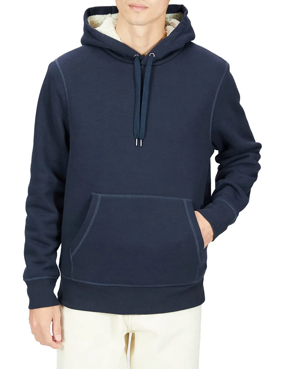 Amazon Essentials Sweat à Capuche avec Doublure Sherpa Homme