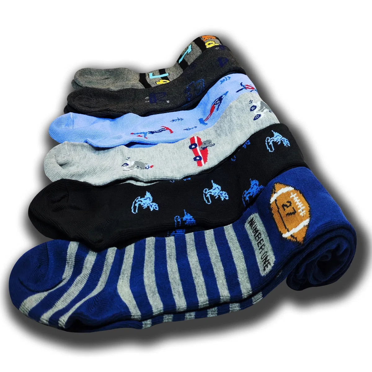 MRCC Lot de 6 collants en tricot fin pour bébé garçon 12999, Lot de 6, modèle 11, 86-92