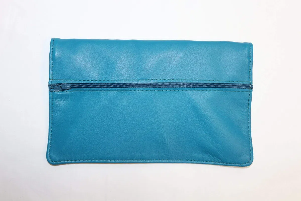Porte Monnaie Anglais en Cuir d'Agneau Véritable XL