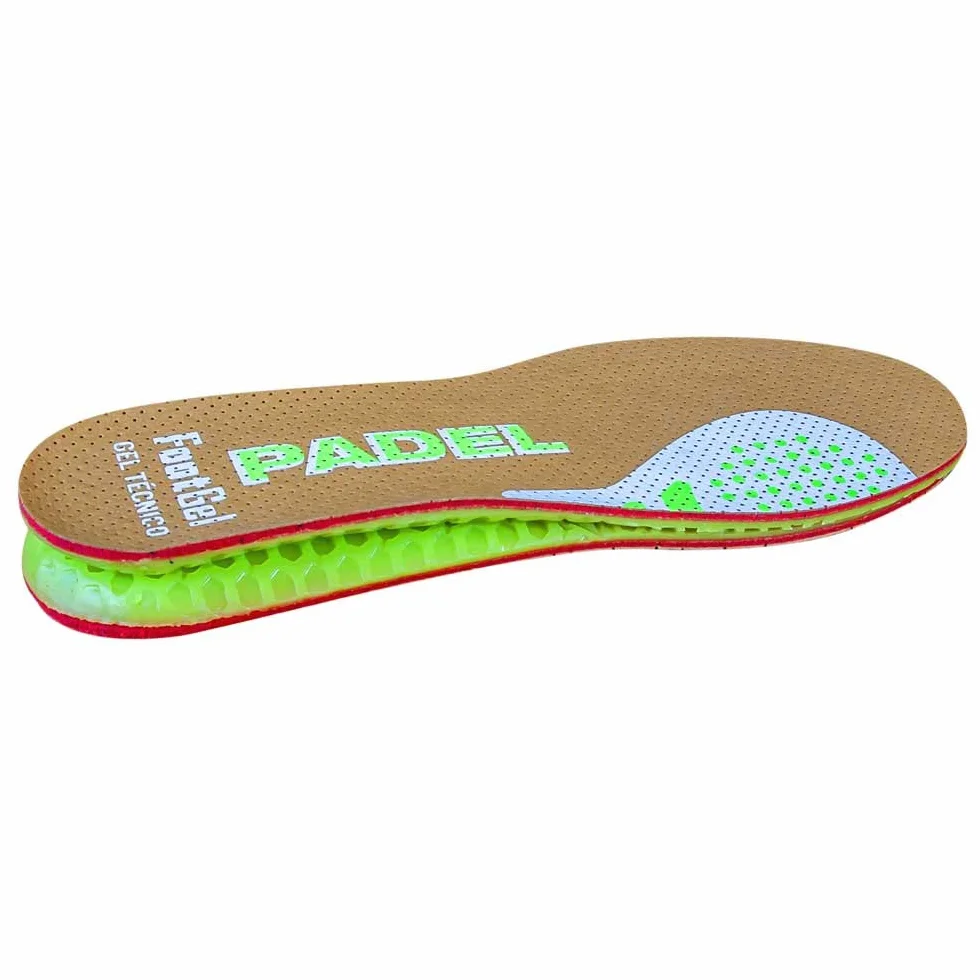 Semelle Padel | Semelles Gel Sport Homme/Femme Respirantes et Confortables | Stabilisent, Aident à Prévenir les Blessures et les Douleurs aux Pieds, Genoux et Lombaires | Tailles 39-42