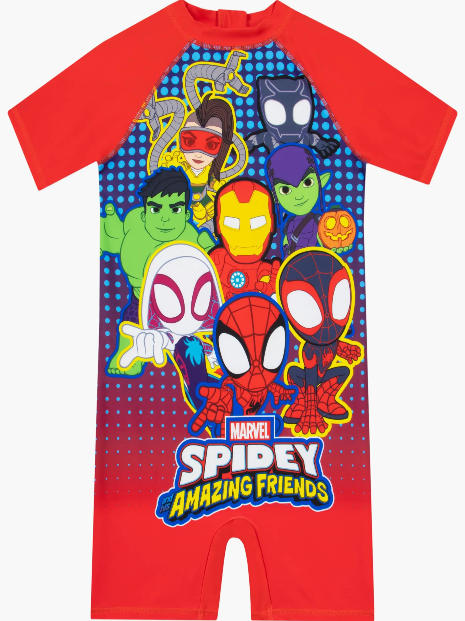 Marvel Maillot de Bain Garcon, Maillot De Bain Enfant Garcon Spidey Et Ses Amis, Combinaison Natation Spiderman