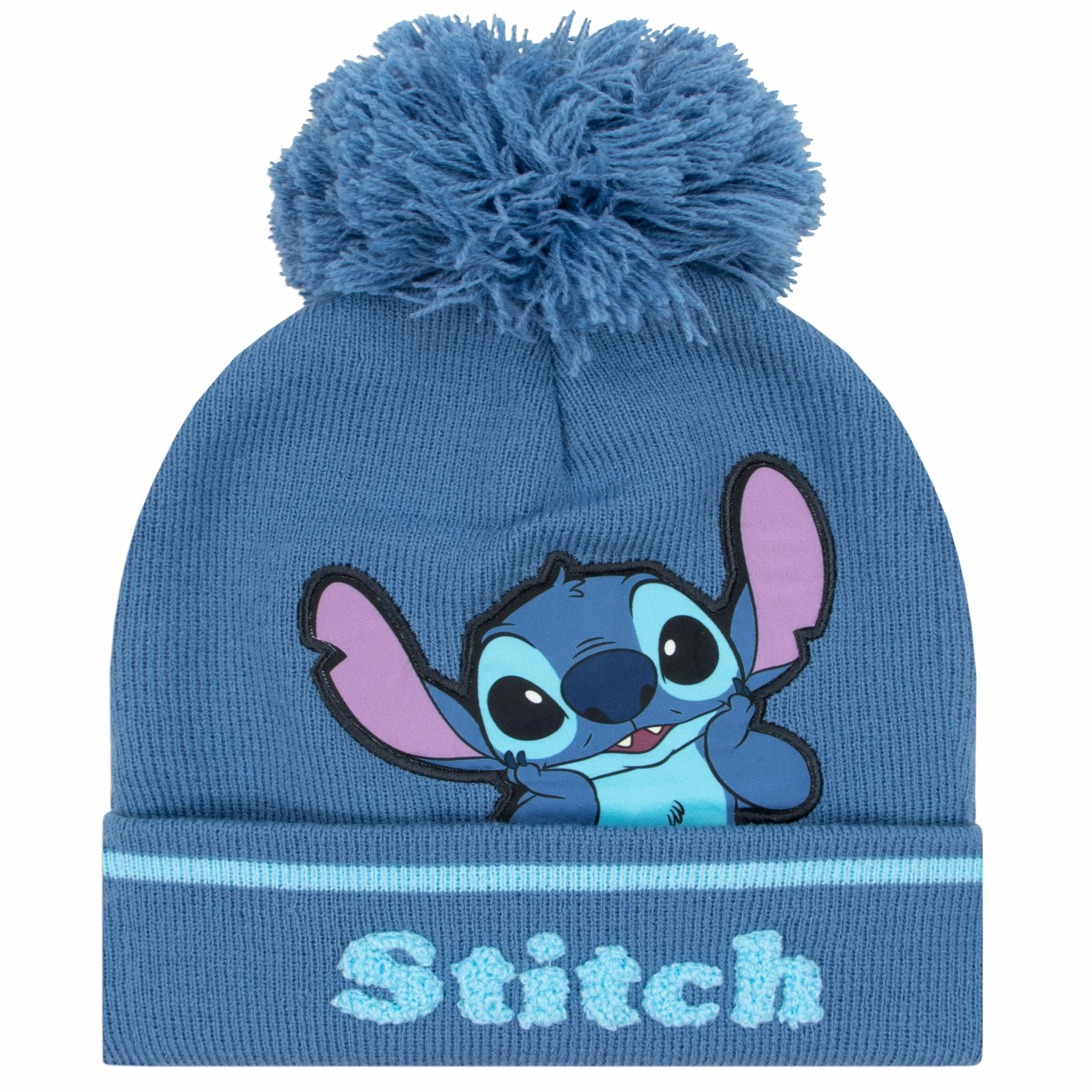 Disney Casquette Stitch | Gant Et Bonnet Stitch | Gant Et Bonnet Enfant | Bonnet Fille | One Size Bleu