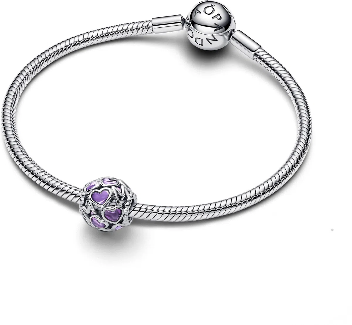 Pandora Moments 793772C01 Breloque en Forme de cœur Ouvert en Argent Sterling Compatible avec Les Bracelets Moments, 11,4x11,4x10,8 mm, Argent Sterling, Pas de gemme