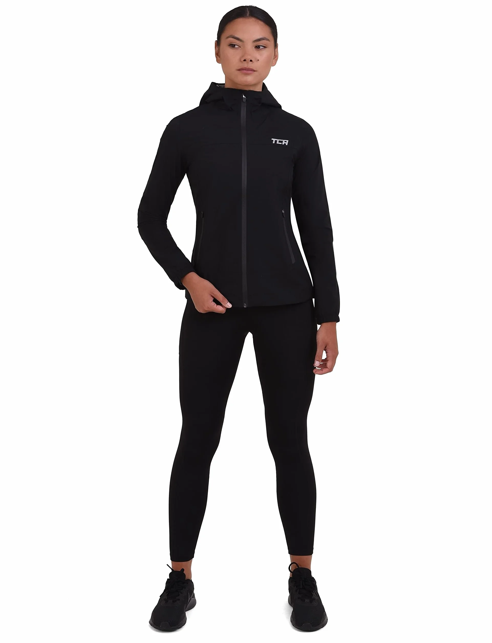 TCA AirLite 2.0 Veste de Course Imperméable pour Femme avec Poches Zippées