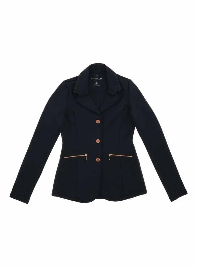 EQUITHEME Veste de Concours Athens- Femme - Couleurs - Marine, Taille Française - 40