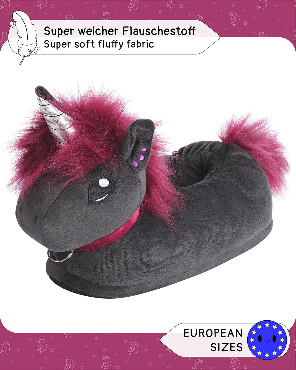 corimori 1847 - (Plusieurs Modèles) Chaussons avec Tête d'animal, Pantoufles Mignonnes en Peluche Polaire