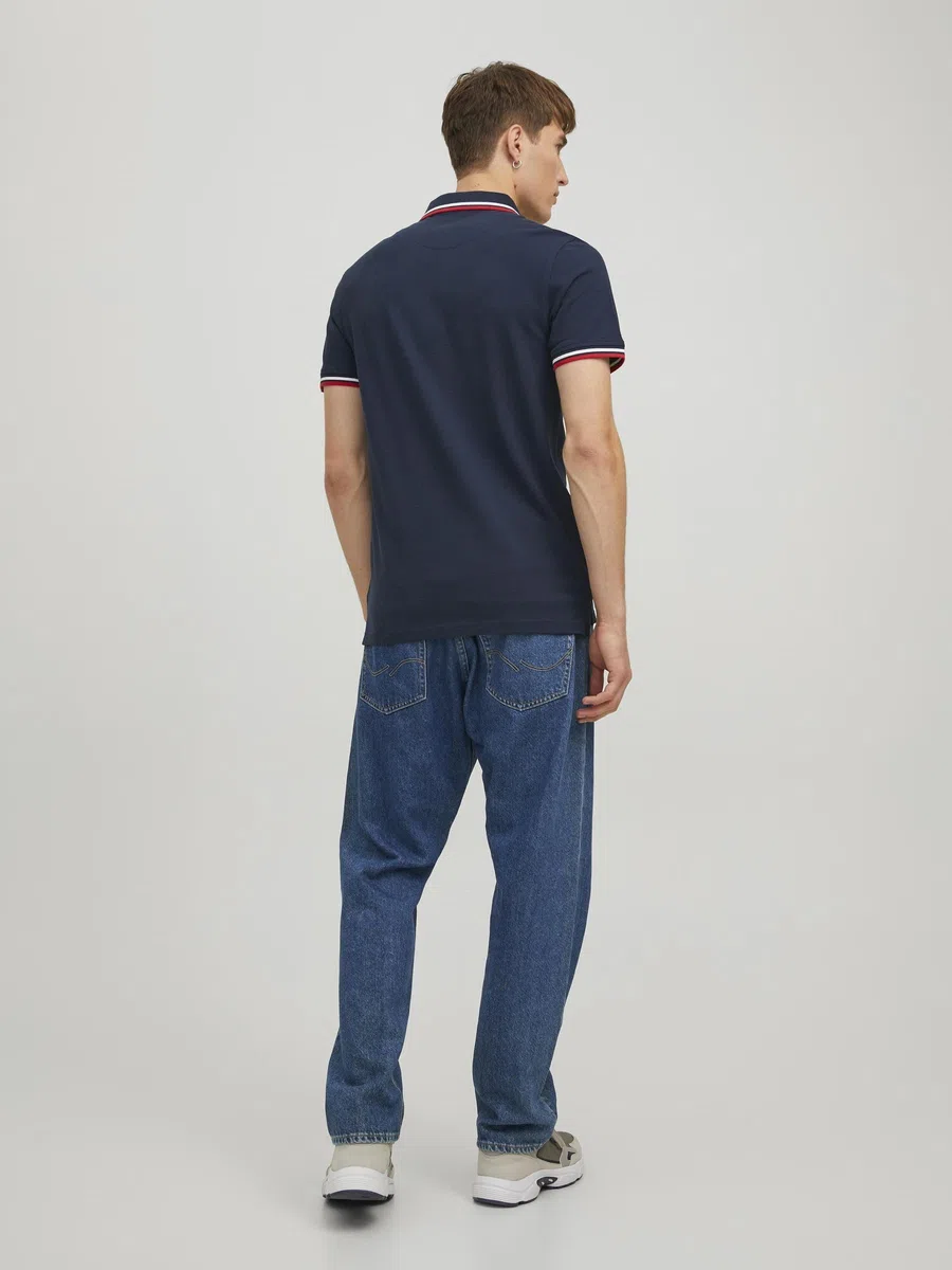 JACK & JONES Jjepaulos Polo Ss Noos Homme Polo, Marine Blazer, M