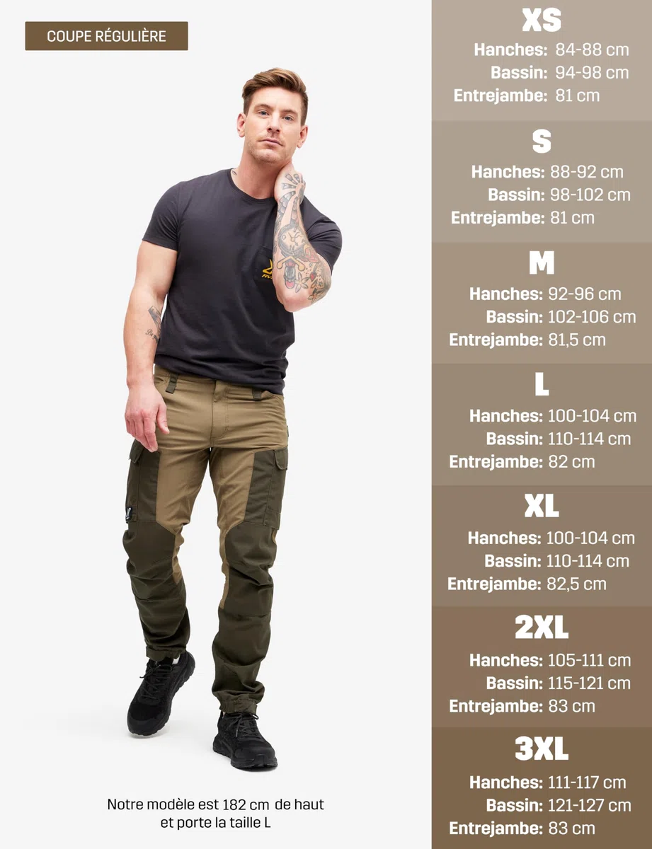 RevolutionRace Homme RVRC GP Pants, Pantalon Durable pour la randonnée et Autres activités de Plein air