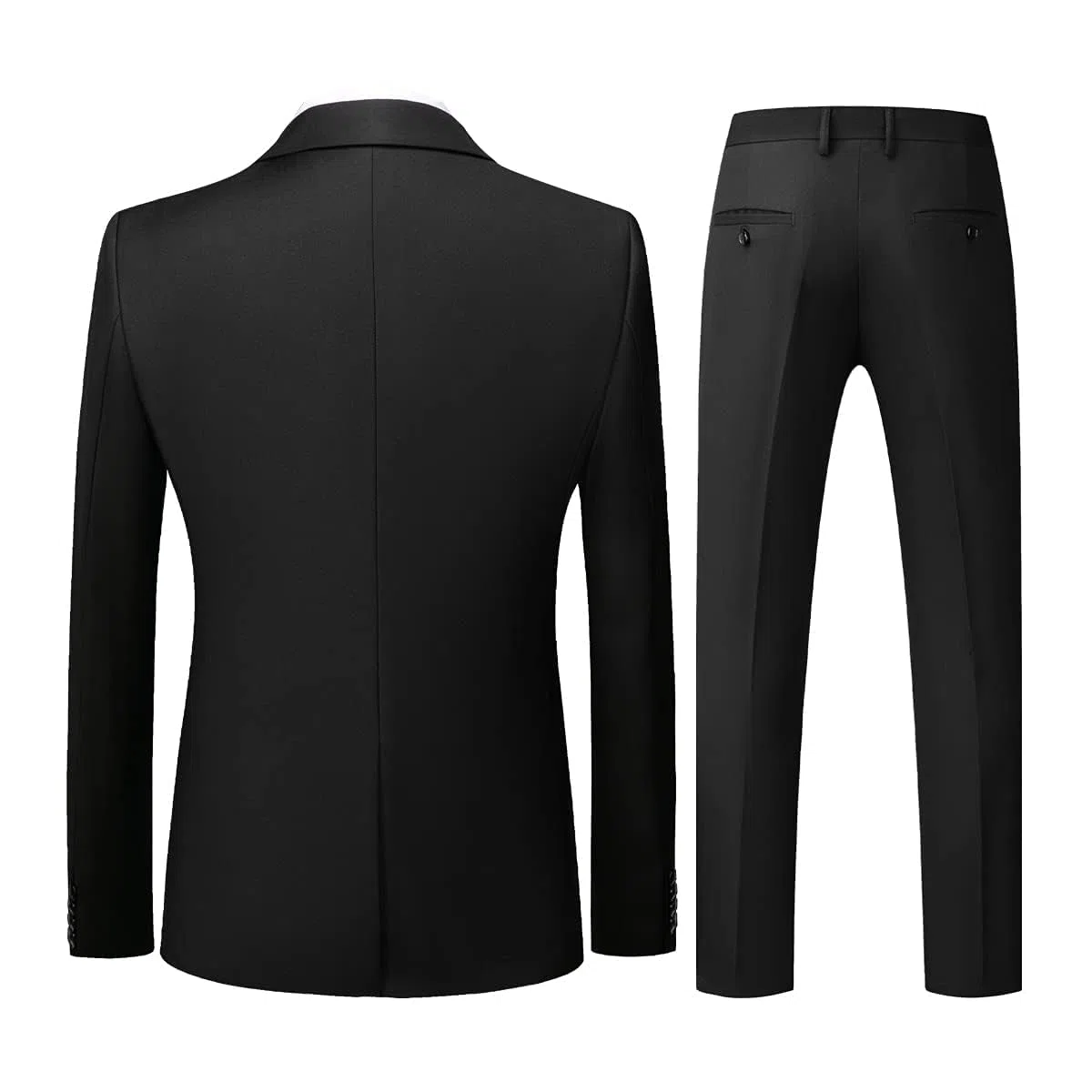 KUDORO Costume Homme 3 pièces Slim Fit Smoking à Un Bouton Men Suits 3 Piece pour Mariage Business Fête Confort Elégant Blazer Veste et Pantalon Gilet