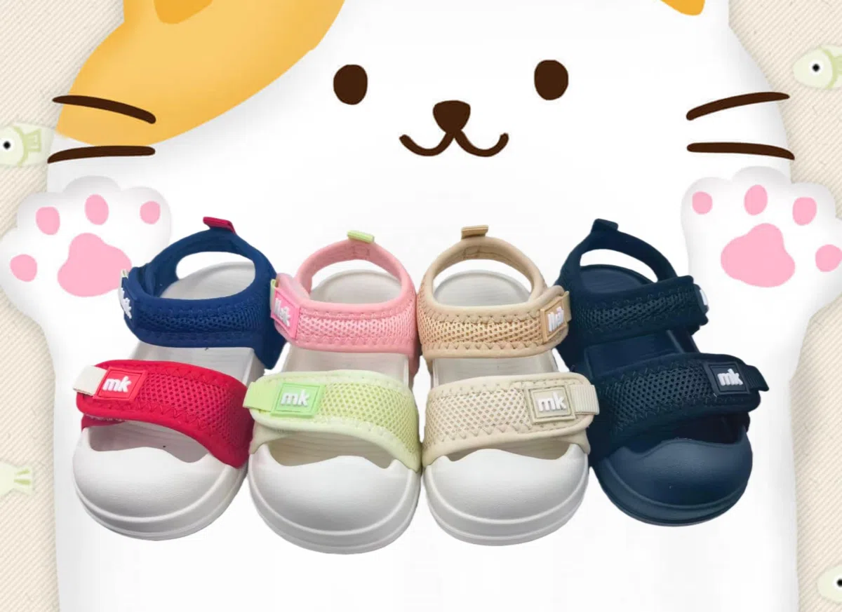 Meik Mangni Mixte Enfants Sandales pour Bébé Fille Garçon Bout Fermé Souple été Plat Marche Beach Outdoor Sport Sandales,21-31 EU
