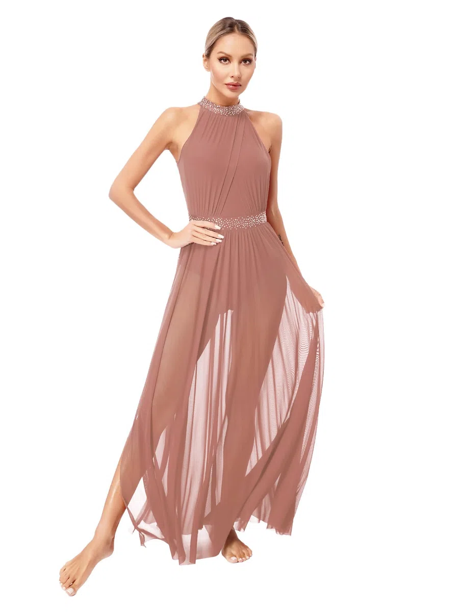 Robe de Danse Contemporaine Femme Justaucorps Danse Classique Tango Robe Danses Lyrique Latine Dancewear S-XL