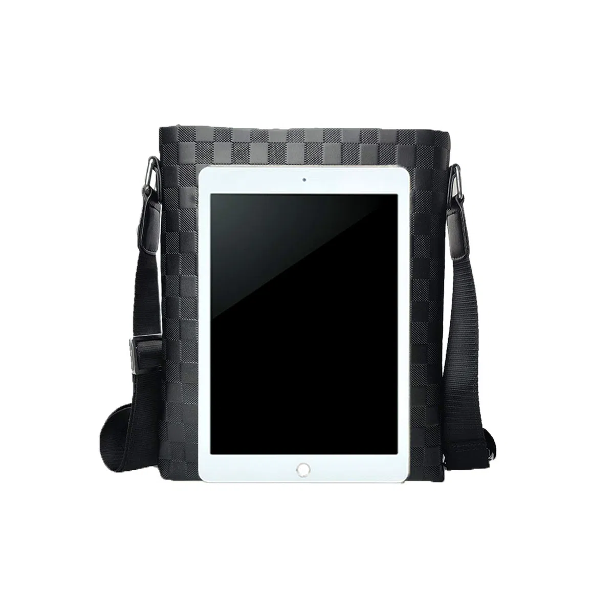 Flow.month Sac à bandoulière en Cuir pour Homme d'affaires Casual Ipad Casual Crossbody Bag Classic Bag Tote Bag, bandoulière réglable, adapté aux Voyages/au Quotidien/au Bureau