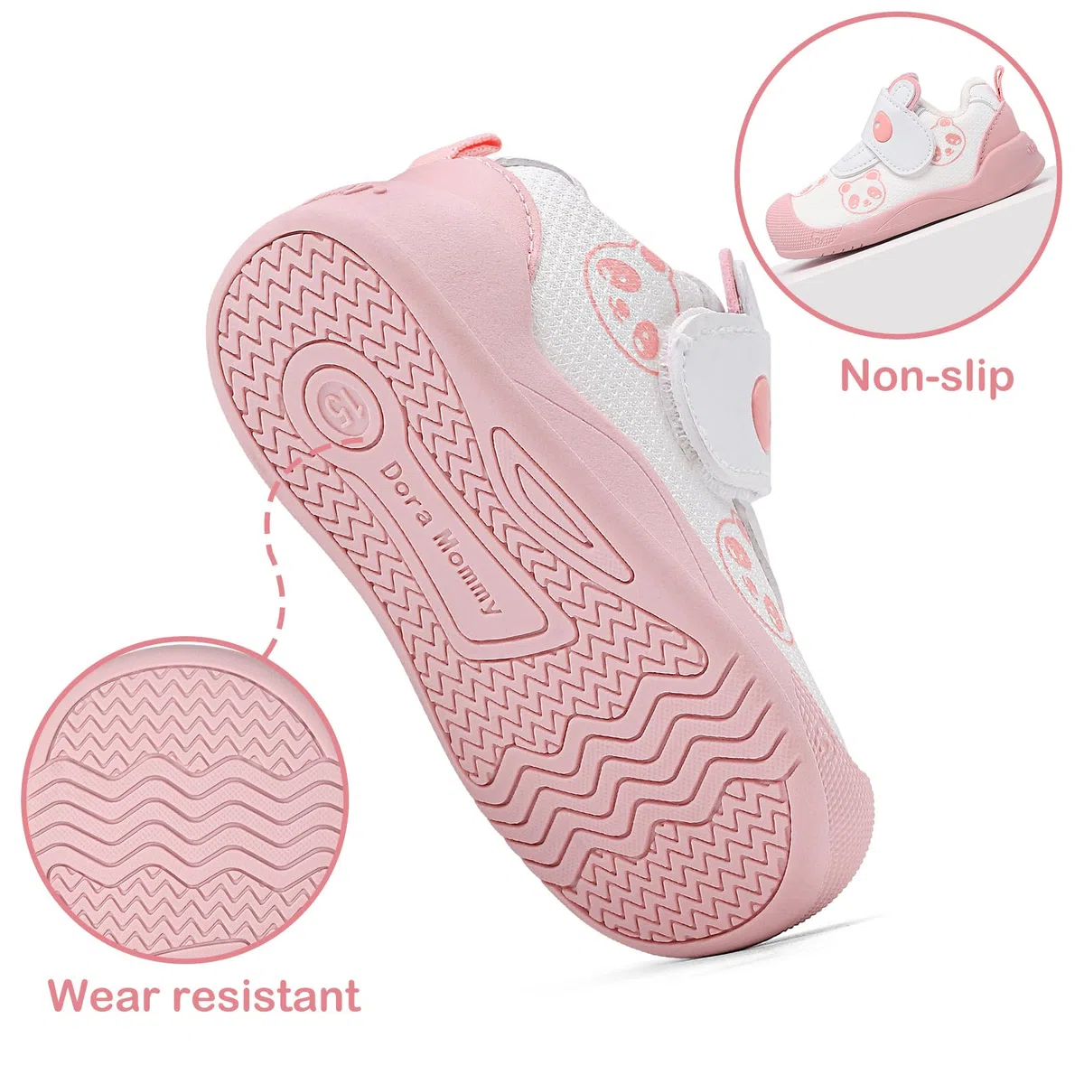 MASOCIO Chaussure Bébé Fille Garçon Premiers Pas Plat Semelle Caoutchouc Antidérapant