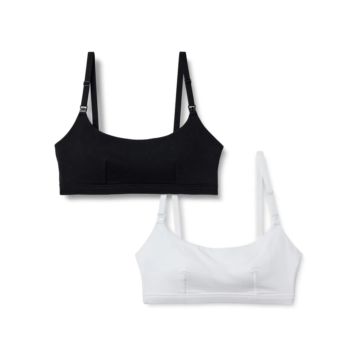 Amazon Essentials Soutien-Gorge D'Allaitement Confortable En Jersey De Coton Femme, Lot de 2