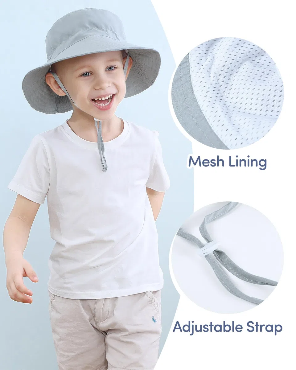 Adorel Chapeau Soleil Bob Été Anti UV Enfant Lot de 2
